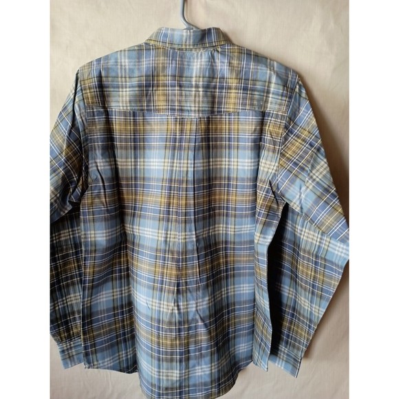 Roper Womens  Long Sleeve Shirt Western Blue Plaid Rodeo Horse  Riding Outdoors - Picture 5 of 7